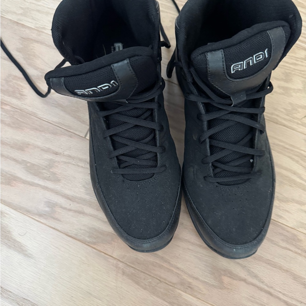 And1 Black High-Top Athletic Sneakers